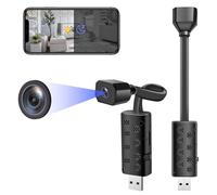Yadayuki Mini Caméra Espion WiFi,USB Caméra Cachée sans Fil,Micro Espion Enregistreur de Surveillance Camera Miniature a Distance avec Détection de Mouvemen (BY11)