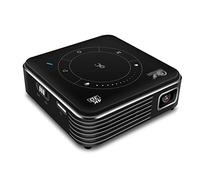 YADECL Mini projecteur 4K DLP Android 9.0 Support Mini vidéo Beamer Téléphone Mobile avec Batterie (Couleur : D)