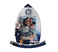 YADIRF Cadre photo de 12,7 cm de style méditerranéen, cadre photo sur le thème de l'océan pour les vacances, les anniversaires, convient pour photo de 8,9 x 12,7 cm (B)