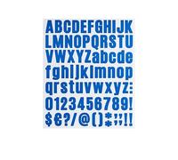 YADIRF Lot de 10 feuilles d'autocollants décoratifs pour boîte aux lettres, travaux manuels, affiche, tableau d'affichage, salle de classe, décoration d'intérieur (bleu)