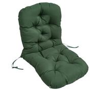 Yadlan Coussin Fauteuil Rotin, Coussins de Chaise à Bascule Antidérapants, Jardin Épais Doux Coussin Suspendu Imperméable Résistant UV pour Jardin Balcon Intérieur Extérieur Deep Green 100 * 50cm