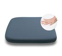 Yadlan Coussins pour Chaise avec Liens, Coussin de Siège Respirant, Coussin d'Assise en Mousse à Mémoire, Galette Chaise Antidérapant, pour Intérieur et Extérieur Terr(Size:40x40cm,Color:Cyan)