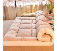 Yadlan Matelas De Futon Au Sol Japonais Pleine Grandeur, Matelas De Futon Rollable Pliable, Coussin De Couchage Portable pour Dortoir De La Maison Light Grey 90X190cm