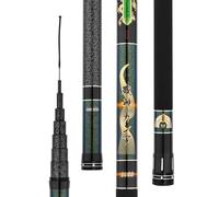 YADLCR Canne à pêche en Carbone 8M 9M 10M 11M 12M 13M 14M 15M 16M Canne à pêche télescopique Super Hard Long Section Hand Rod(11m)