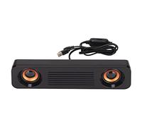 Yadoo Haut-parleurs D'ordinateur Portables, Haut-Parleur Filaire avec Caisson de Basses Stéréo HiFi, Mini Haut-Parleur de Barre de Son Alimenté par USB pour TV, PC, Tablettes, Téléphone Portable