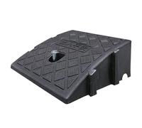 YAEGER Rampe de Chargement Portable Hauteur 7/11/13/16/19cm Rampes de Bordure D'AlléE Rampes de Seuil en Plastique pour Allée, Quai de Chargement, Trottoir, Voiture(Black,7.5"/19cm High)