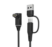 Yaekea 2 en 1 câble de chargeur pour Garmin Watch USB-C câble de charge compatible avec Garmin Fenix/Vivoactive/Instinct/Forerunner/Approach/Venu/Desent/Vivosmart/Epix Series Smartwatch