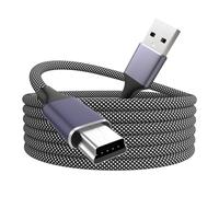 Yaekea 6.6FT Mini câble USB compatible avec Garmin GPS, Canon/Nikon Caméra, PS3 Contrôleur, Microphone Yeti Bleu, Texas Instruments Calculatrice, Gopro Hero, Dash Cam Bi-Tone tressé Mini câble