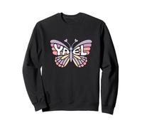 Yael Butterfly - Word Art personnalisé avec nom Mignon Sweatshirt