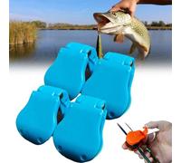Yaepoip 2Pairs Multifunctional Rod Holder, Fishing Pole Holders for Ground, Only Needs to Be Clamped & Snapped to Secure Rod (Blue)