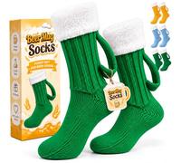 Yaepoip Beer Mug Socks with Handle for Men & Women, Funny Beer Stein Socks (GREEN-1PCS)