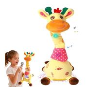 Yaepoip Dancing Giraffe Toy with Music & Lights | Talking Cactus Toy, Colorful Glowing Giraffe Plush Interactive, Adjustable Volume 10 Children's Songs Singing