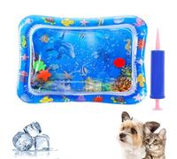 Yaepoip Pet Water Bed, Pet WaterBed for Dogs, Cat WaterBed Play Mat, CatWater Bed Toy with Fish, Thickened SensoryWater Playmat for Cats, Self Cooling Pad Playmat forPet (#3)
