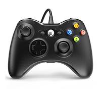 Yaeye Manette filaire pour Xbox 360 avec double vibration Turbo pour Microsoft Xbox 360/360 Slim et PC Windows 7, 8, 10