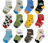 Yafane Lot de 12 paires de chaussettes en coton respirantes multicolores de 0 à 7 ans pour bébé unisexe chaussettes pour fille et enfant et garçons idéal cadeau, Multicolore 22, 3-5 ans