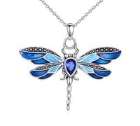 YAFEINI Collier libellule, pendentif animal esprit libellule, bijoux cadeaux pour femmes (collier libellule)