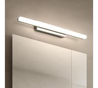 Yafido Lampe Miroir Salle de Bain 40CM LED Applique Murale Blanc Naturel 4000K, 9W Éclairage 800LM Lumiere IP44 Luminaire Chrome Lampe Armoire Bathroom Vanity Light dessus Lavabo 230V Douche Vasque