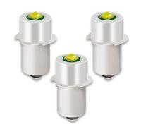 YAFIYGI Lot de 3 ampoules LED P13.5S PR2 - Kit de conversion d'ampoules LED 3 W 3 V 4,5 V 6 V - Blanc - Kit de remplacement pour ampoules à cellules 2-4C et D - Lampe de poche - Lampe de poche