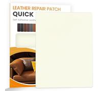 YAFLC Patch de Réparation en Cuir Blanc laiteux, 21x28cm Patch cuir Auto-adhésif Rénovation, Simili Cuir Autocollant pour Canapé de Siège de Voiture Meubles Vestes Sac