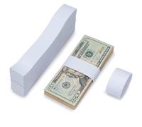 YAFLUG 100 Pièces Bandes Autocollantes Pour Billets De Banque,Bande Organisée Pour Billet De Banque, 7,6 X 1,14 Cm, Pour Billets, Pour Organiser De L'Argent Pour Banques, Supermarchés, Centres
