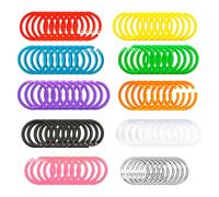 YAFLUG Lot de 100 Anneaux de Reliure Métal 20mm, Anneau Reliure Durable pour Classeurs A4, Organisation de Bureau, Documents Professionnels, Étudiants et Créatifs
