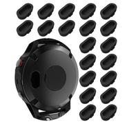 YAFLUG Lot de 20 Bouchon Anti-Poussière en Silicone, Protection étanche contre la Poussière, l'Eau et la Transpiration, Compatible avec Montres Connectées Garmin, Garmin Forerunner 265/965