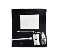 YAFULG 1 Ensemble Paille Pailles, Puissant Premium Reusable Metal Tubes, Idéal Pour Une Utilisation Nomade, Comme Accessoire Pour Les Boîtes De Nuit Ou Dans La Rue (Noir)