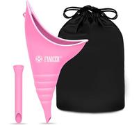 Yagaspantery Urinoir Femme, Pisse Debout pour Femme,Urinoir Portable pour Femme réutilisable,Urinoir en Entonnoir pour en Plein Air,Camping, randonnées, Festival, Voyage.(Rose)