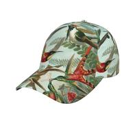yagDAA Belles casquettes de baseball réglables avec imprimé colibris pour hommes, casquette de golf pour sports de plein air, randonnée, unisexe, noir