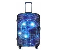 yagDAA Housse de protection pour valises de 45,7 à 81,3 cm avec intelligence artificielle, blanc, L