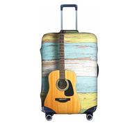yagDAA Housse de protection pour valises de 45,7 à 81,3 cm - Imprimé guitare, blanc, XL