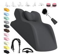 Yagerod Coussin Liebora 2026, Coussin Sexuel, Coussin Liborah, Angle de 27° for Un positionnement Parfait, avec Petits Accessoires, for des Moments Plus Confortables et intenses à Deux(Dunkelgrau)