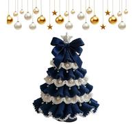 Yagerod DIY Crochet Christmas Tree Kit - Handmade Holiday Decoration Set, Holiday Crochet Set with Christmas Beads and Decorations, Craft a Timeless Piece That Will Brighten Your Holidays(A-2)