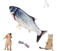 Yagerod Floppy Lobster Dog Toy, Wiggly Lobster Dog Toy, Lobster Interactive Dog Toy, Floppy Lobster Interactive Dog Toy, Flopping Lobster Toy for Cats & Small Dogs (Fish-D)