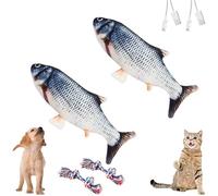 Yagerod Floppy Lobster Dog Toy, Wiggly Lobster Dog Toy, Lobster Interactive Dog Toy, Floppy Lobster Interactive Dog Toy, Flopping Lobster Toy for Cats & Small Dogs (D+D)