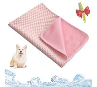 Yagerod FreshPad - Tapis Rafraîchissant pour Chien et Chat, Tapis Rafraîchissant Haut De Gamme pour Chiens Pet Cooling Mat, More Durable Scratch Resistant, Stays Cold Longe(B-Rose,M)