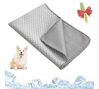 Yagerod FreshPad - Tapis Rafraîchissant pour Chien et Chat, Tapis Rafraîchissant Haut De Gamme pour Chiens Pet Cooling Mat, More Durable Scratch Resistant, Stays Cold Longe(B-Gris,M)
