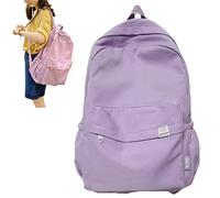 Yagerod Green Backpack Aesthetic Backpack Back to School Supplies for Teen Middle Girls Aesthetic Kawaii Cute Backpacks (Purple Backpack)