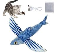 Yagerod Interactive Cat Toy Flapping Bird, Interactive Cat Toy Bird, Flying Chirping Bird Cat Toy, Flapping Chirping Sparrow Cat Toy, Simulated Interactive Chirping Bird Cat Toy(Flying Fish)