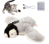 Yagerod Interactive Cat Toy Flapping Bird, Interactive Cat Toy Bird, Flying Chirping Bird Cat Toy, Flapping Chirping Sparrow Cat Toy, Simulated Interactive Chirping Bird Cat Toy(Penguin)
