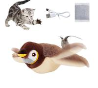Yagerod Interactive Cat Toy Flapping Bird, Interactive Cat Toy Bird, Flying Chirping Bird Cat Toy, Flapping Chirping Sparrow Cat Toy, Simulated Interactive Chirping Bird Cat Toy(Sparrow A)