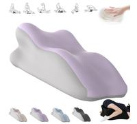 Yagerod Oreiller Liebora, Oreiller for Couple, Oreiller Ergonomique en Mousse à mémoire de Forme, Angle de 27°, for Une Passion Intense Toute la Nuit, for Toutes Les Postures(Lilagrau,A)