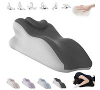 Yagerod Oreiller Liebora, Oreiller for Couple, Oreiller Ergonomique en Mousse à mémoire de Forme, Angle de 27°, for Une Passion Intense Toute la Nuit, for Toutes Les Postures(Schwarzgrau,B)