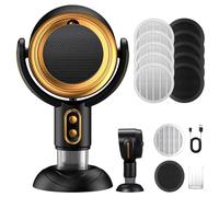 Yagerod Purificateur Dair, Puffhide Purifier Fan, Portable Electric Smoke Away Fan, Removable and Washable PuffHide Smoke Fan for Indoor BBQ, Hot Pot, Extractor Hood No Smell Finally(Gold*1)