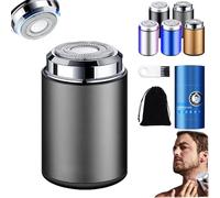 Yagerod Sopami Mini Rasoir électrique, Mini Rasoir électrique Portable, Rasoir électrique étanche Rechargeable par USB, Rasoir de Poche, for la Maison, la Voiture, Les Voyages, Le Bureau(Gray)