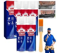 Yagerod Spray d'étanchéité imperméable - Étanchéité instantanée, crème de réparation de fuites 100 ML avec Pinceau, Haute Basse température, for toits, tuyaux, Joints, etc.(5PCS)
