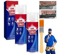 Yagerod Spray d'étanchéité imperméable - Étanchéité instantanée, crème de réparation de fuites 100 ML avec Pinceau, Haute Basse température, for toits, tuyaux, Joints, etc.(2PCS)