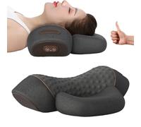 Yagerod ThermaLift Neck Massager, 2025 New Core Hero 3-in-1 Neck Massage Pillow, Fisiorest 3 in 1 Neck Massager, Neck and Shoulder Massager with Heat and Traction(BLACK)