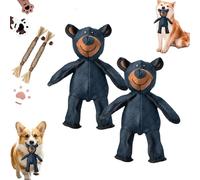 Yagerod Unbreaka-Bear, Jouet pour Chien incassable en Forme d'ours, Jouets pour Chien incassables Teddy Extreme Bear 2.0, Jouet pour Chien Indestructible en Forme d'ours (2PC)