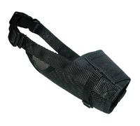 YAGO Muselière en Nylon Noir pour Grand Chien, Partie Museau avec Filet Respirant et Réglable